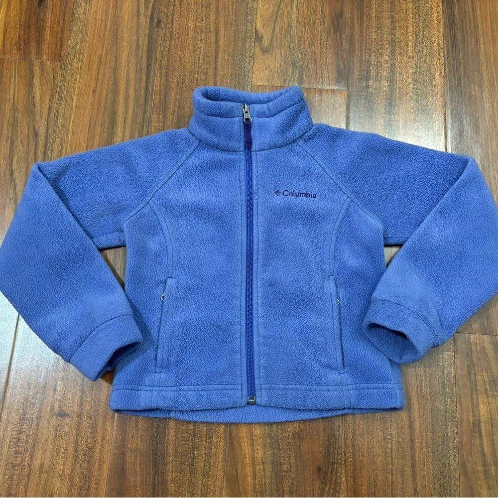 Columbia purple fleece zip up jacket